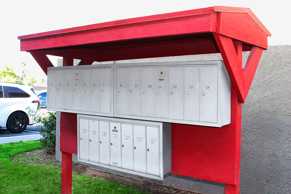 This image displays mailing box photo of Sterling Estates Apartments